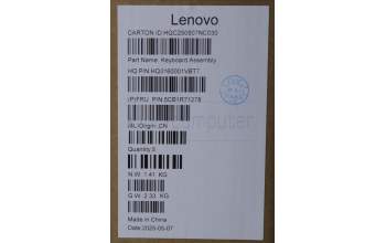 Lenovo 5CB1R71278 C-Cover with keyboard, Spanish, Tidal Teal, Non-FingerPrint, Puresight Logo, UK