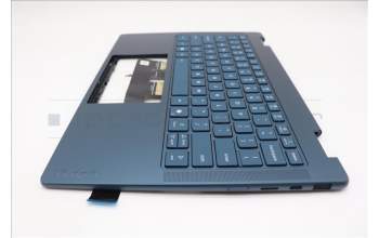 Lenovo 5CB1R71285 C-Cover with keyboard, English, Tidal Teal, Non-FingerPrint, Puresight Logo, US