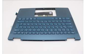 Lenovo 5CB1R71383 C-Cover with keyboard, German, Tidal Teal, Non-FingerPrint, Non-Puresight Logo, UK