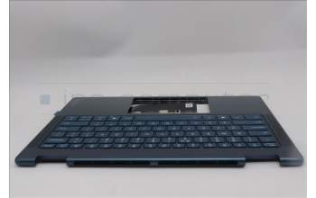 Lenovo 5CB1R71395 C-Cover with keyboard, US English Euro, Tidal Teal, Non-FingerPrint, Non-Puresight Logo, US