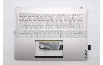 Lenovo 5CB1R83520 C-Cover with keyboard, Nordic, Seashell, FingerPrint, Non-Puresight Logo, UK