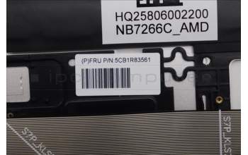 Lenovo 5CB1R83561 C-Cover with keyboard, English, Seashell, Non-FingerPrint, Non-Puresight Logo, US