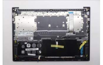 Lenovo 5CB1R91615 C-Cover with keyboard, US English Euro, Luna Grey, UMA, US