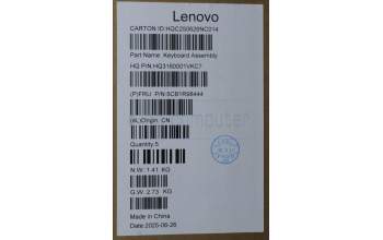 Lenovo 5CB1R98444 C-Cover with keyboard, Switzerland, Seashell, FingerPrint, Non-Puresight Logo, UK