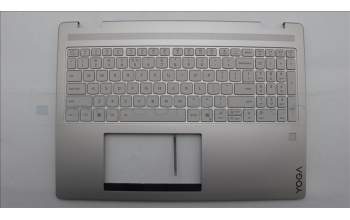 Lenovo 5CB1R99722 C-Cover with keyboard, US English Euro, Seashell, FingerPrint, Non-Puresight Logo, US