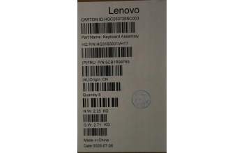 Lenovo 5CB1R99769 C-Cover with keyboard, Spanish, Seashell, Non-FingerPrint, Puresight Logo, UK