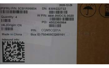 Lenovo 5CB1R99854 C-Cover with keyboard, Portuguese, Arctic Grey, Non-Backlight, H-series, UK