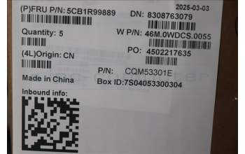 Lenovo 5CB1R99889 C-Cover with keyboard, Slovenian, Arctic Grey, Backlight, H-series, UK