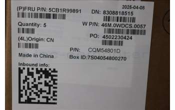 Lenovo 5CB1R99891 C-Cover with keyboard, Switzerland, Arctic Grey, Backlight, H-series, UK