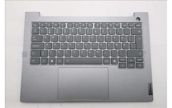 Lenovo 5CB1S00138 C-Cover with keyboard, Danish, Arctic Grey, Backlight, H-series, UK