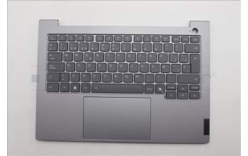 Lenovo 5CB1S00197 C-Abdeckung mit Tastatur, Spanisch, arktisgrau, Hintergrundbeleuchtung, U-Serie