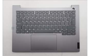 Lenovo 5CB1S00198 C-Abdeckung mit Tastatur, Schweiz, arktisgrau, Hintergrundbeleuchtung, U-Serie