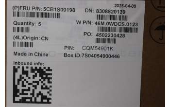 Lenovo 5CB1S00198 C-Abdeckung mit Tastatur, Schweiz, arktisgrau, Hintergrundbeleuchtung, U-Serie