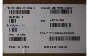 Lenovo 5CB1S00210 C-Cover with keyboard, Greek, Tidal Teal, Puresight Logo, US