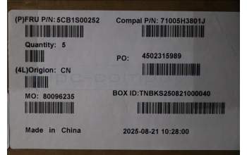 Lenovo 5CB1S00252 C-Cover with keyboard, Portuguese, Tidal Teal, Non-Puresight Logo, UK