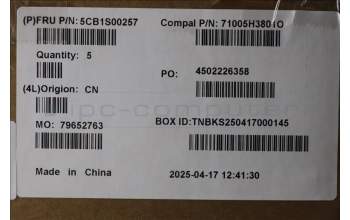 Lenovo 5CB1S00257 C-Cover with keyboard, German, Tidal Teal, Non-Puresight Logo, UK