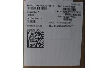 Lenovo 5CB1S00831 C-Cover with keyboard, German, Arctic Grey, Backlight, U-series, UK