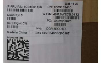 Lenovo 5CB1S01166 C-Cover with keyboard, Swedish/Finnish, Arctic Grey, Backlight, U-series, UK