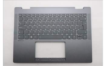 Lenovo 5CB1S01176 C-Cover with keyboard, Portuguese, Luna Grey, Backlight, Non-FingerPrint, UK
