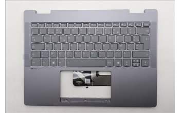 Lenovo 5CB1S01182 C-Cover with keyboard, French, Luna Grey, Backlight, Non-FingerPrint, US