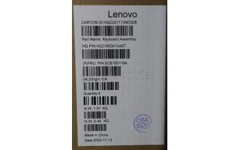 Lenovo 5CB1S01184 C-Cover with keyboard, Arabic, Luna Grey, Backlight, Non-FingerPrint, US