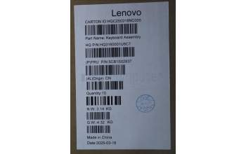 Lenovo 5CB1S02837 C-Cover with keyboard, English, Cosmic Blue, Backlight, Non-FingerPrint, US