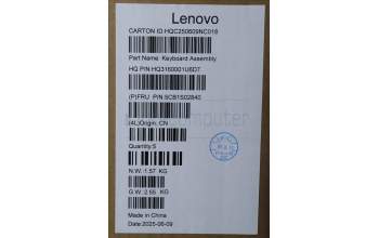 Lenovo 5CB1S02840 C-Cover with keyboard, UK English, Cosmic Blue, Backlight, Non_FingerPrint