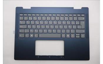 Lenovo 5CB1S02879 C-Cover with keyboard, Belgian, Cosmic Blue, Backlight, Non-FingerPrint, UK