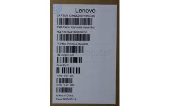 Lenovo 5CB1S02900 C-Cover with keyboard, UK English, Cosmic Blue, Non-FingerPrint, UK
