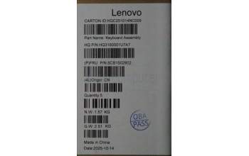 Lenovo 5CB1S02902 C-Cover with keyboard, Italian, Cosmic Blue, Non_FingerPrint