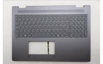 Lenovo 5CB1S05074 C-Cover with keyboard, UK English, Luna Grey, Backlight, Non-FingerPrint, UK