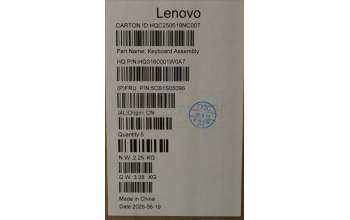 Lenovo 5CB1S05096 C-Cover with keyboard, Slovenian, Luna Grey, Backlight, Non-FingerPrint, UK