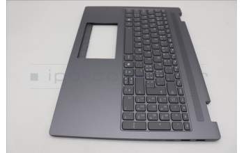 Lenovo 5CB1S05097 C-Cover with keyboard, Switzerland, Luna Grey, Backlight, Non-FingerPrint, UK