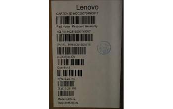 Lenovo 5CB1S05115 C-Cover with keyboard, French, Cosmic Blue, Backlight, Non-FingerPrint, US