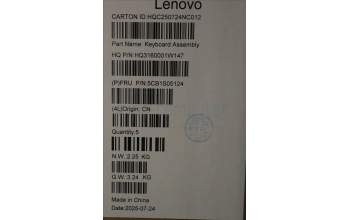 Lenovo 5CB1S05124 C-Cover with keyboard, Belgian, Cosmic Blue, Backlight, Non-FingerPrint, UK