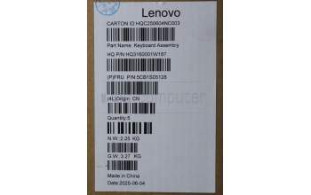 Lenovo 5CB1S05128 C-Cover with keyboard, US English Euro, Cosmic Blue, Backlight, Non-FingerPrint, US