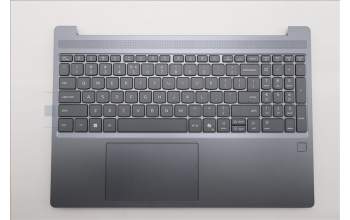 Lenovo 5CB1S05146 C-Cover with keyboard, US English Euro, Luna Grey, Non-Backlight, FingerPrint, US