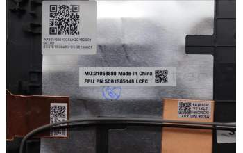 Lenovo 5CB1S05148 C-Cover with keyboard, French, Luna Grey, Non-Backlight, FingerPrint, US