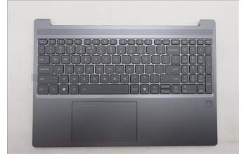 Lenovo 5CB1S05177 C-Cover with keyboard, US English Euro, Luna Grey, Backlight, FingerPrint, US