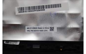 Lenovo 5CB1S11820 C-Cover with keyboard, Czech Slovakian, Eclipse Black, RGB Backlight, UK