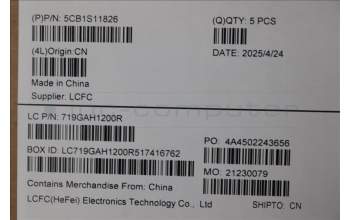 Lenovo 5CB1S11826 C-Cover with keyboard, Arabic, Eclipse Black, RGB Backlight, US