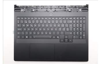Lenovo 5CB1S11841 C-Cover with keyboard, Switzerland, Eclipse Black, RGB Backlight, UK
