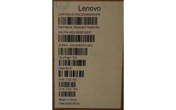 Lenovo 5CB1S11902 C-Cover with keyboard, Nordic, Cosmic Blue, Backlight, UK