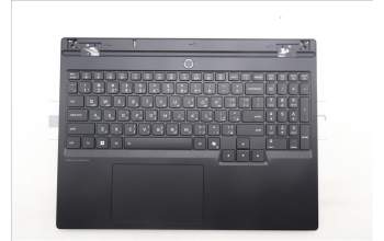 Lenovo 5CB1S22989 C-Cover with keyboard, Arabic, Eclipse Black, RGB Backlight, Anodizing Sandblasting, US