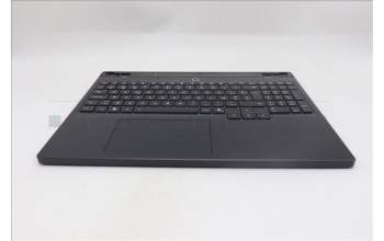 Lenovo 5CB1S22990 C-Cover with keyboard, Belgian, Eclipse Black, RGB Backlight, Anodizing Sandblasting, UK