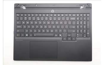 Lenovo 5CB1S24057 C-Cover with keyboard, US English Euro, Eclipse Black, RGB Backlight, Anodizing Sandblasting, US