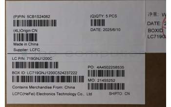 Lenovo 5CB1S24062 C-Cover with keyboard, Greek, Eclipse Black, RGB Backlight, Anodizing Sandblasting, US