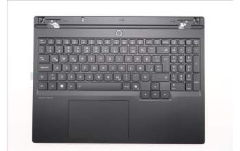 Lenovo 5CB1S24065 C-Cover with keyboard, Icelandic, Eclipse Black, RGB Backlight, Anodizing Sandblasting, UK