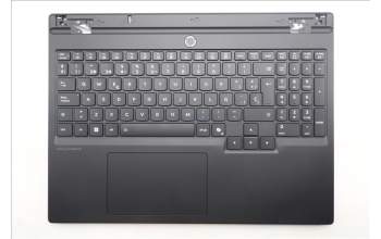 Lenovo 5CB1S24074 C-Cover with keyboard, Spanish, Eclipse Black, RGB Backlight, Anodizing Sandblasting, UK
