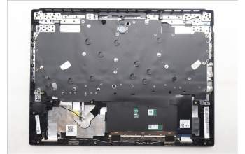 Lenovo 5CB1S24074 C-Cover with keyboard, Spanish, Eclipse Black, RGB Backlight, Anodizing Sandblasting, UK